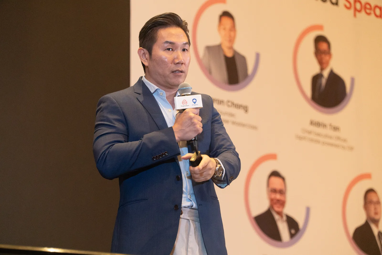 Aaron Chong speaking at the PropertyGuru Agent Summit